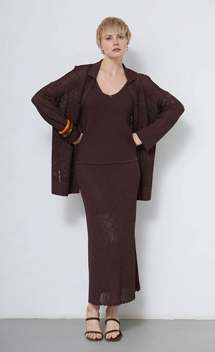  GRIOL. Юбка жен. 350136.33303.1100N Коричневый 