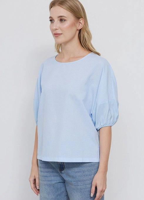 Блузка жен. 318099.11312.8676P Голубой  (4)