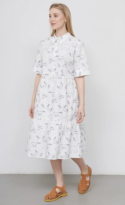  GRIOL. Платье жен. 367602Г.11312.0295A Белый 