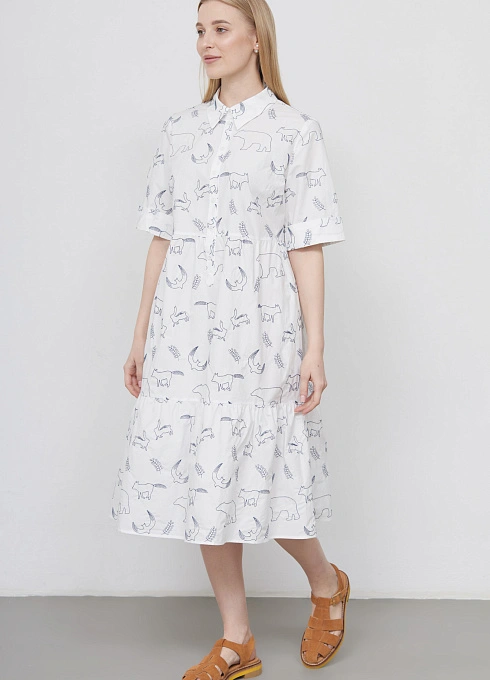  GRIOL. Платье жен. 367602Г.11312.0295A Белый GRIOL