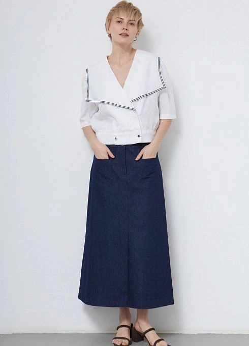  GRIOL. Юбка жен. 350062Б.6_312.9600N Темно-синий GRIOL