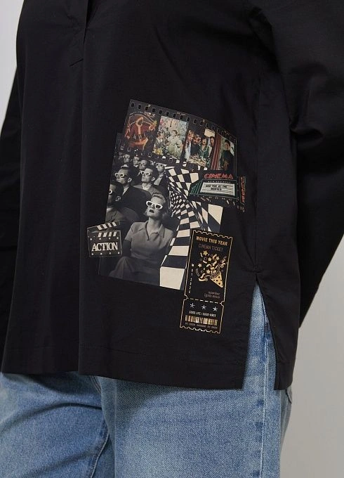 Блуза жен. 311086Б.03312.8200Е Черный (5)