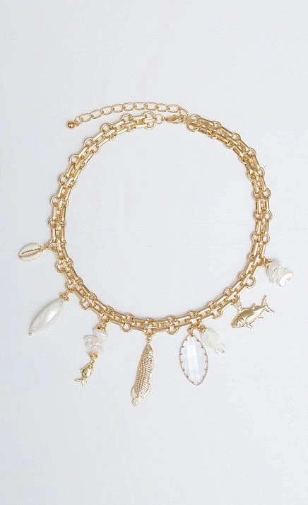  GRIOL. Колье Рибо Роха4 Белый 