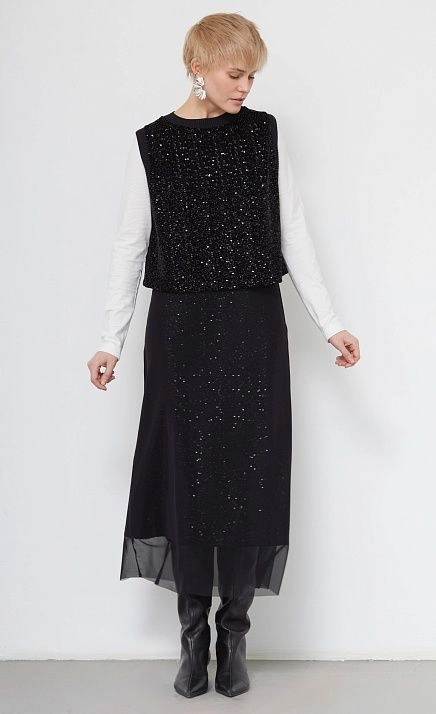  GRIOL. Юбка жен. 350083.6_313.8282L Черный 