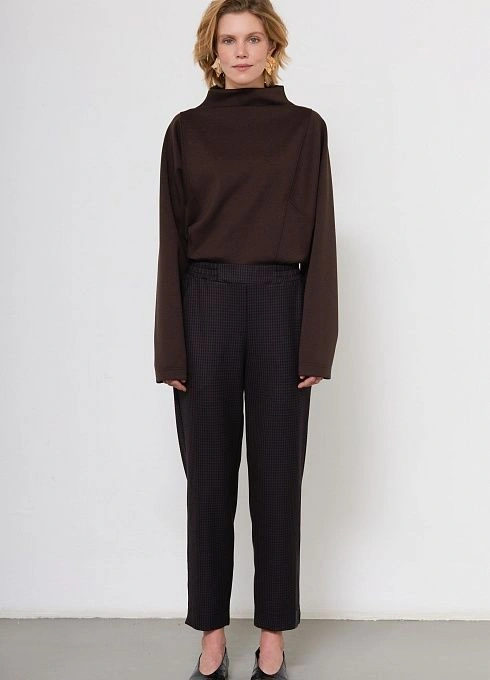 Брюки жен. 320326Б.03312.1199P коричневыйчерный (4)