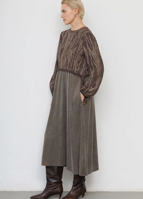 Платье жен. 360271.33312.3406YM Темно-бежевый (3)