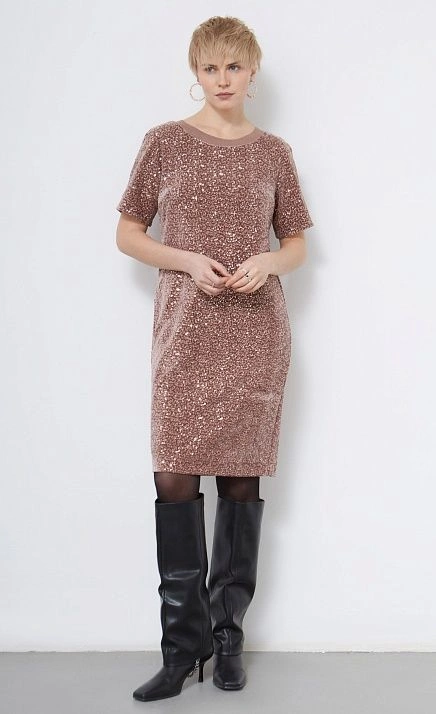  GRIOL. Платье жен. 360139ГП.6_313.0505L Розово-бежевый 