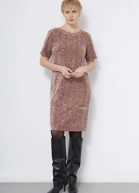  GRIOL. Платье жен. 360139ГП.6_313.0505L Розово-бежевый GRIOL