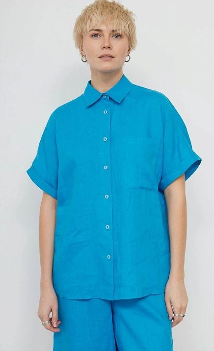 Рубашка изо льна с короткими рукавами GRIOL