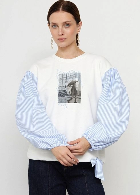  GRIOL. Джемпер жен. 311054РБ.6_313.0216E Молочно-голубой GRIOL