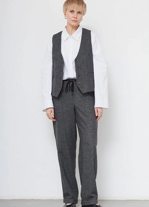 Брюки жен. 324259.11312.8201M Серый меланж (4)