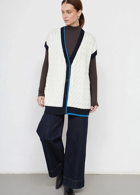 Жилет жен. 380109.05303.0201N Бело-синий (2)