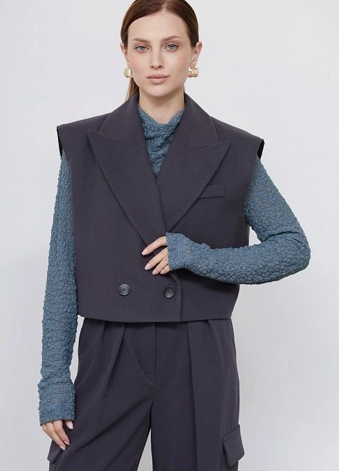 Жилет жен. 388322.11312.7600N Тёмно-серый  (3)