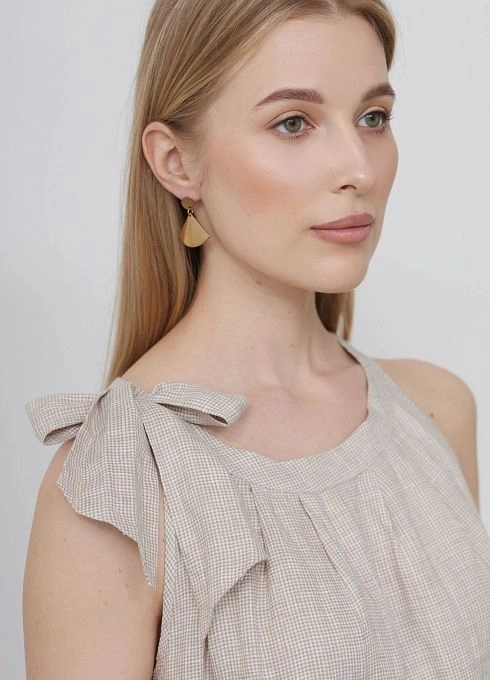 Платье жен. 363910.38312.0208Р Бело-песочный  (1)