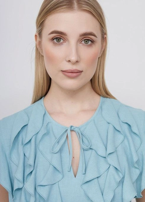 Блузка жен. 318324.11312.1200М Бирюзовый  (4)