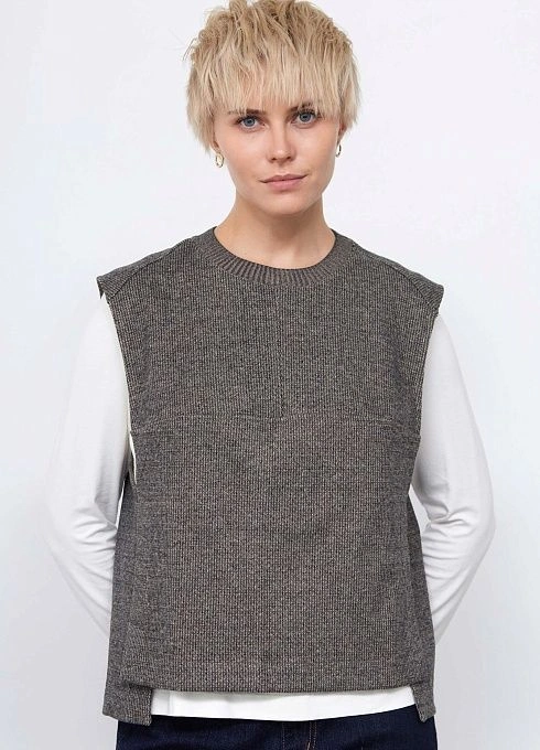  GRIOL. Жилет жен. 380025.03313.8203Y Серый меланж GRIOL