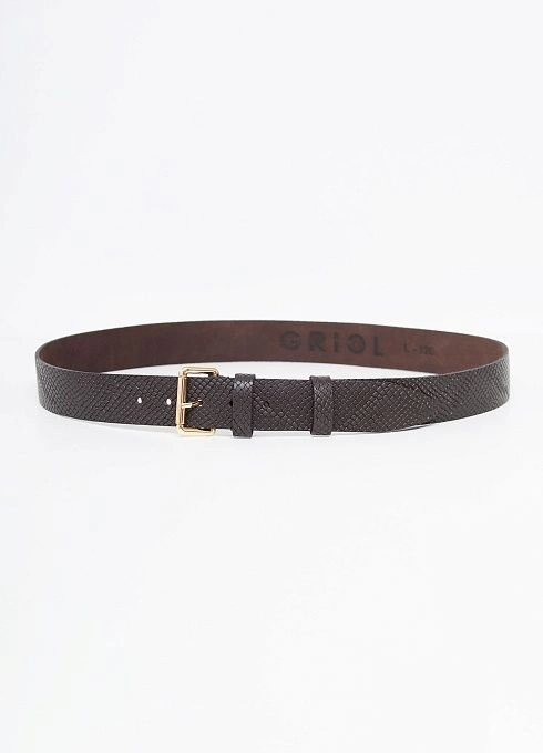 Комплект Ремень поясной РЖДЖЭК40-1054 питон  Коричневый  (1)