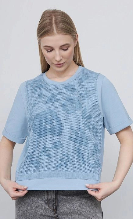  GRIOL. Джемпер жен. 311075.6_313.1600E Голубой 