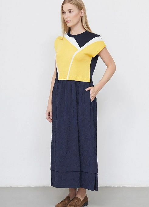 Платье жен. 360268.33312.9621N Тёмно-синий  (4)