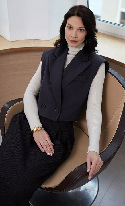  GRIOL. Жилет жен. 388322.11312.7600N Тёмно-серый 