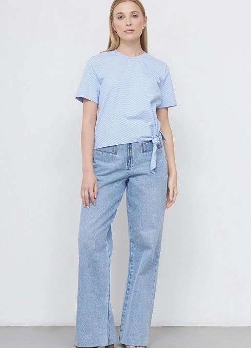 Джемпер жен. 311106.6_313.0216S Бело-голубой  (5)