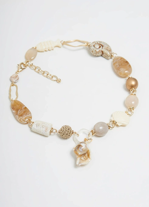  GRIOL. Колье Лель 2 Бежевый GRIOL