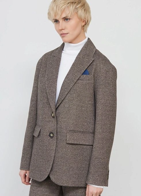 Жакет жен. 378176Г.11313.1103M Тёмно-коричневый (4)