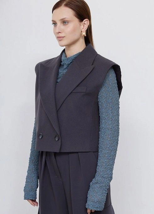 Жилет жен. 388322.11312.7600N Тёмно-серый  (4)