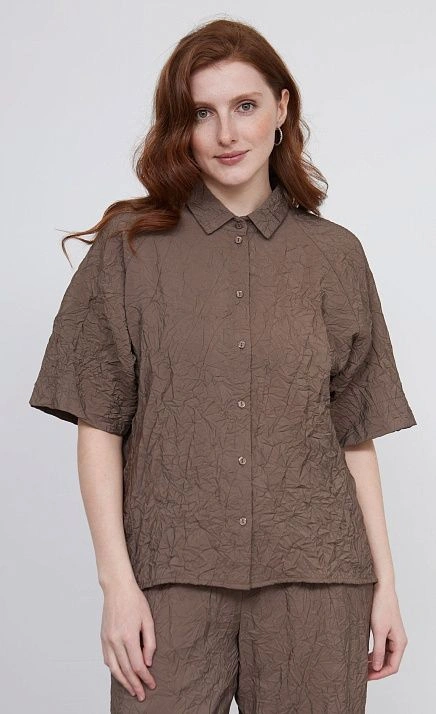 Рубашка из жатой вискозы GRIOL