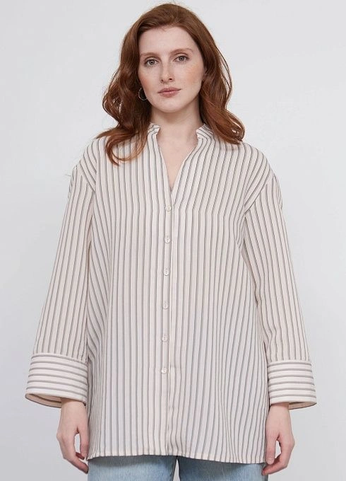 Блузка оверсайз в полоску GRIOL