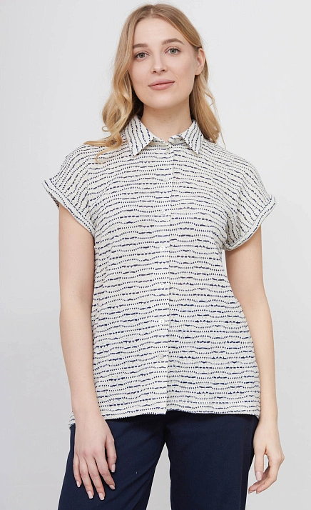 Рубашка из фактурного трикотажа GRIOL