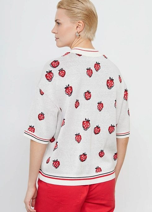 Жакет жен. 370253.33303.0745V Молочно красный  (3)