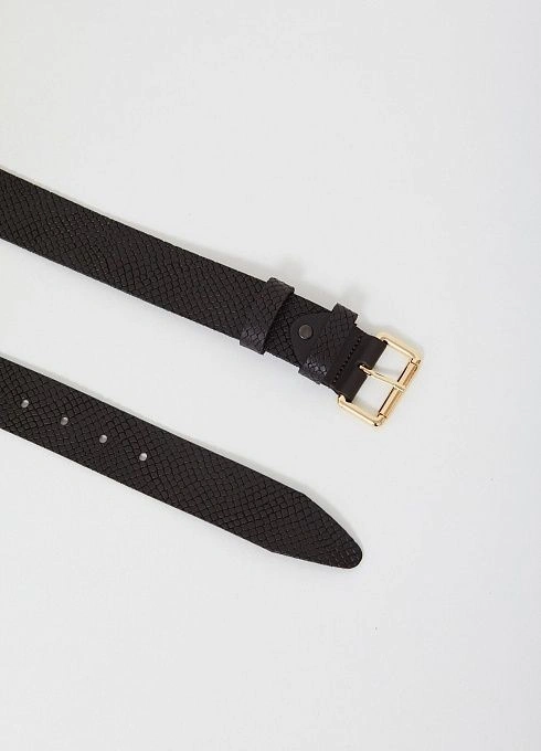 Комплект Ремень поясной РЖДЖЭК40-1054 питон  Коричневый  (3)