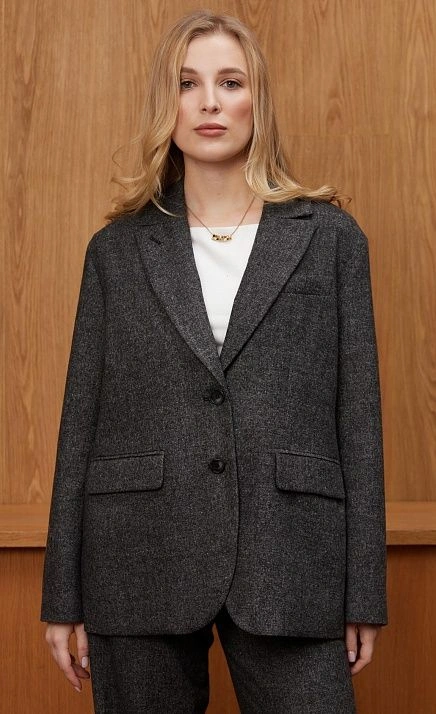  GRIOL. Жакет жен. 378176.11312.8201M Серый меланж 