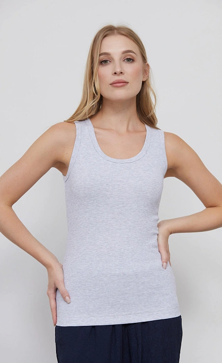  GRIOL. Майка жен. 648137.23513.7300N Серый меланж 