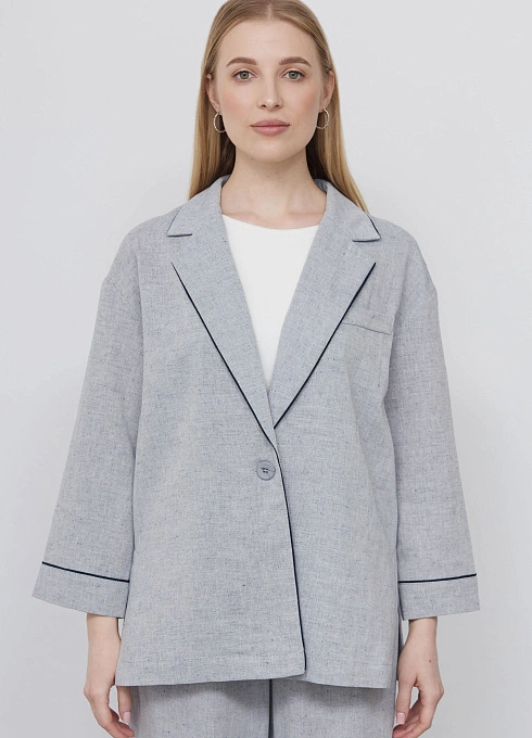  GRIOL. Жакет жен. 378103.11312.8096M Голубой меланж GRIOL