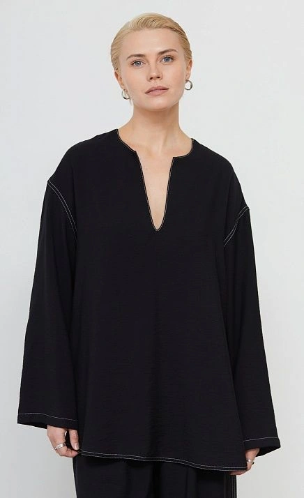 Блуза оверсайз с разрезами GRIOL