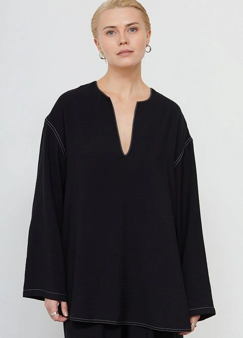 Блуза оверсайз с разрезами GRIOL