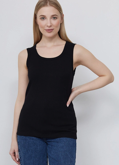 Топ из вискозы в рубчик GRIOL