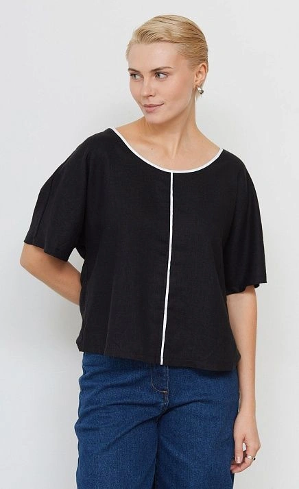 Блузка изо льна и вискозы GRIOL