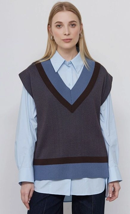  GRIOL. Жилет жен. 380077.33303.5716Y Голубой 