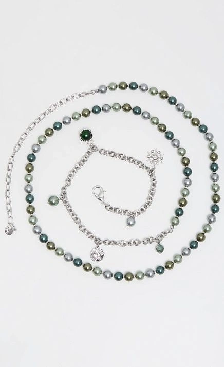  GRIOL. Колье-трансформер Полюшко 1 Зеленый 