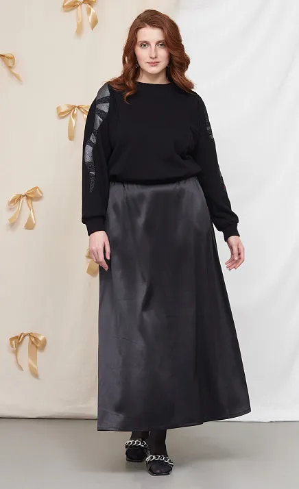  GRIOL. Юбка жен. 350058Б.6_312.8200N Черный 