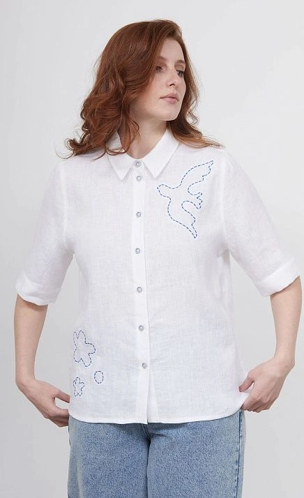 Рубашка изо льна с вышивкой GRIOL