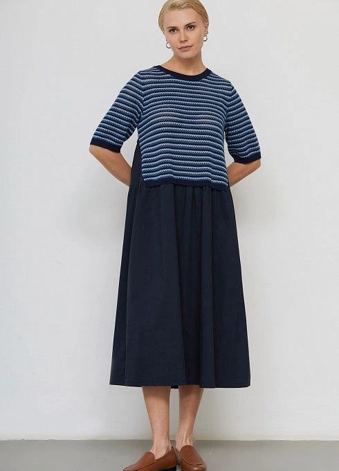 Платье жен. 360275.33303.9401S Сине-голубой (2)