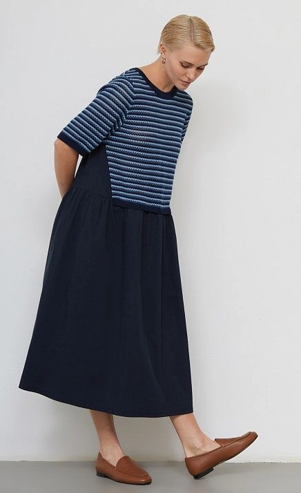  GRIOL. Платье жен. 360275.03303.9601S Сине-голубой 