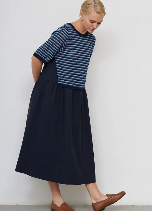  GRIOL. Платье жен. 360275.03303.9601S Сине-голубой GRIOL