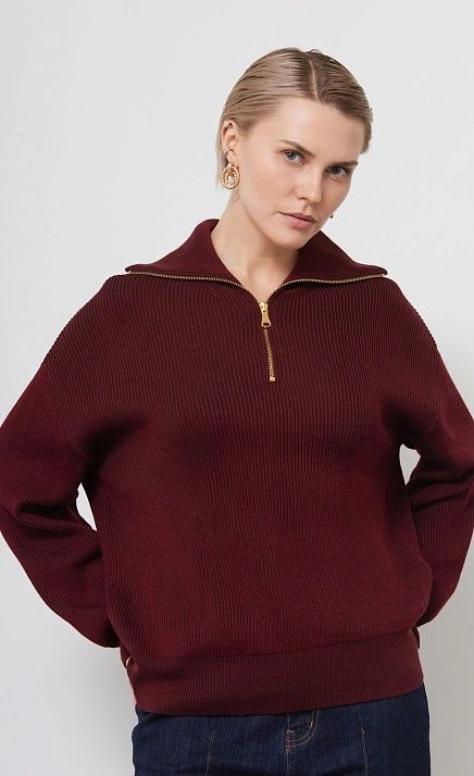  GRIOL. Джемпер жен. 310508.33303.4811S Бордово-коричневый 
