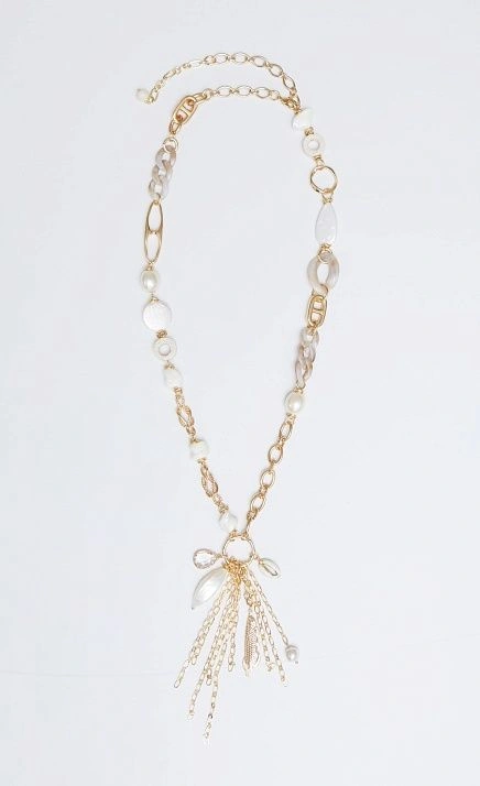  GRIOL. Колье Рибо Роха5 Белый 