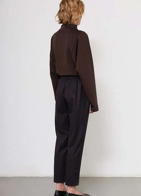 Брюки жен. 320326Б.03312.1199P коричневыйчерный (1)